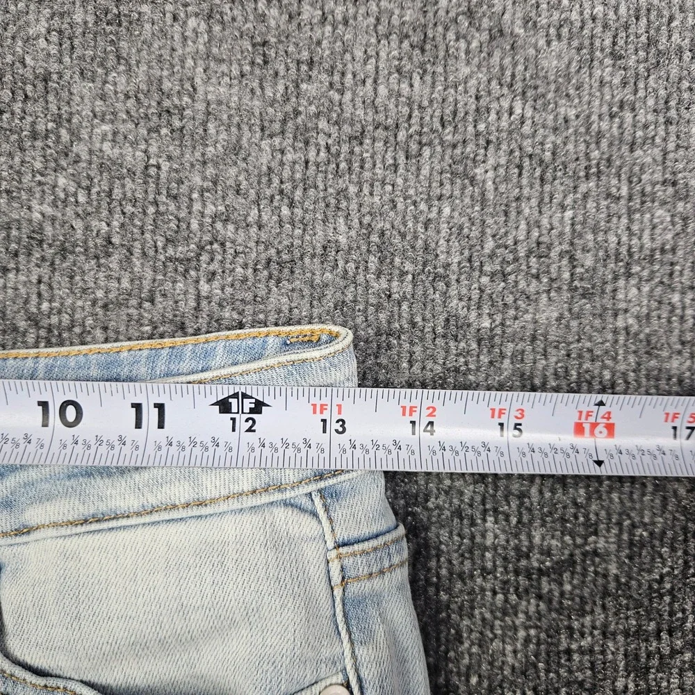 Judy Blue Boyfriend Fit Jeans Women's 0/ 24 Distressed Denim Light Wash Mid Rise - Picture 3 of 10